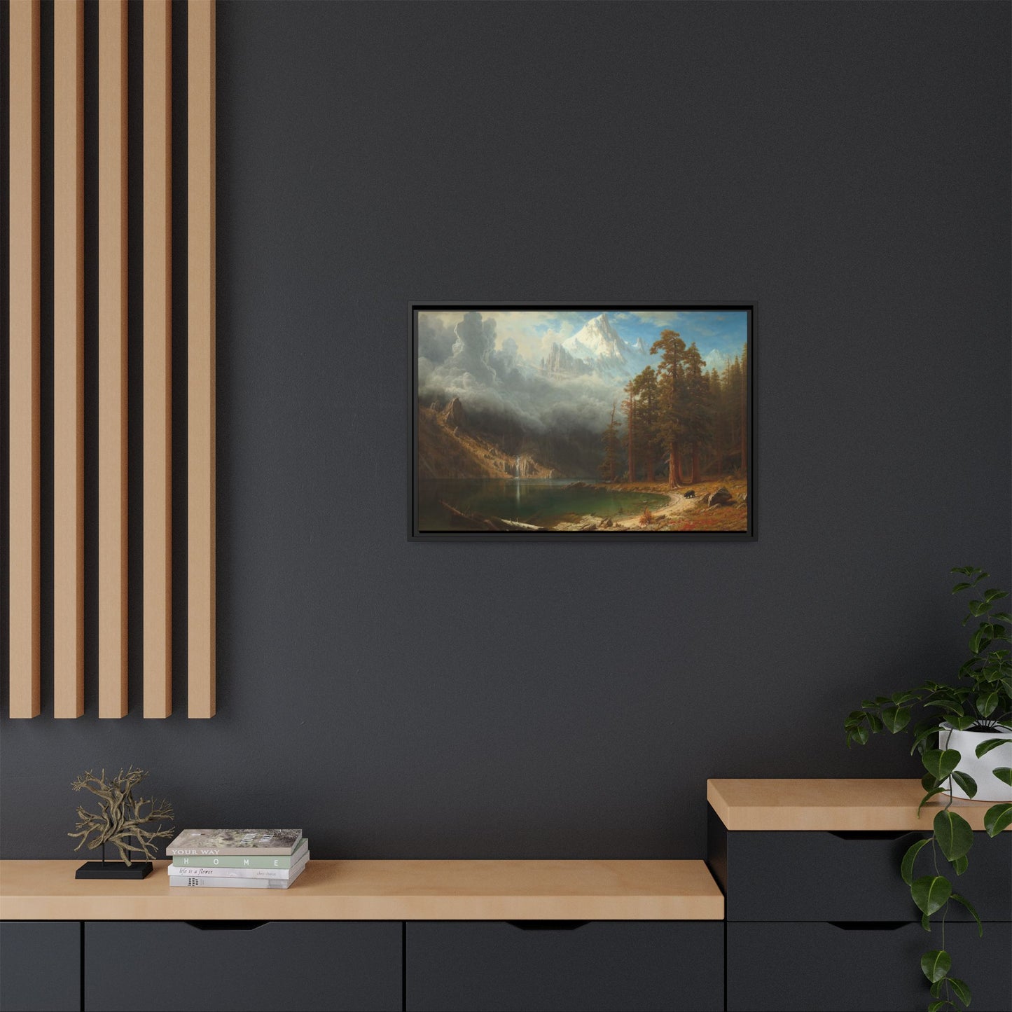 Bierstadt, Albert - Mount Corcoran (1877) - Matte Canvas, Framed