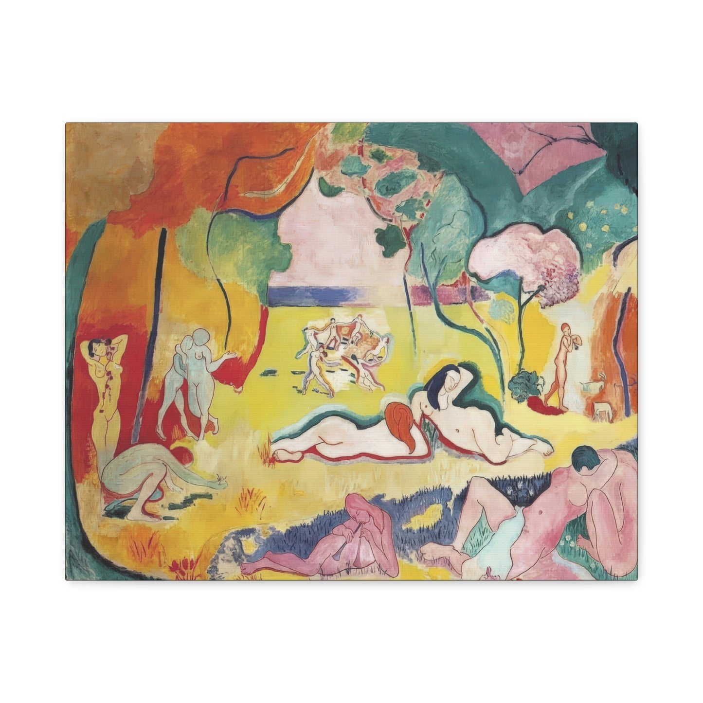 Matisse, Henri - The Joy of Life (1905) - Canvas Block, unframed