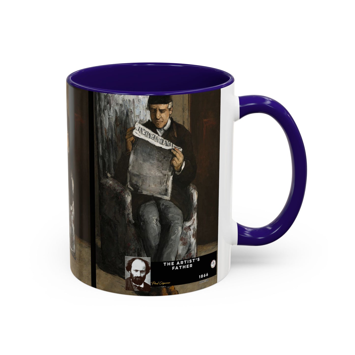 Cézanne, Paul - The Artist’s Father (1866) - Colorful Accent Mugs