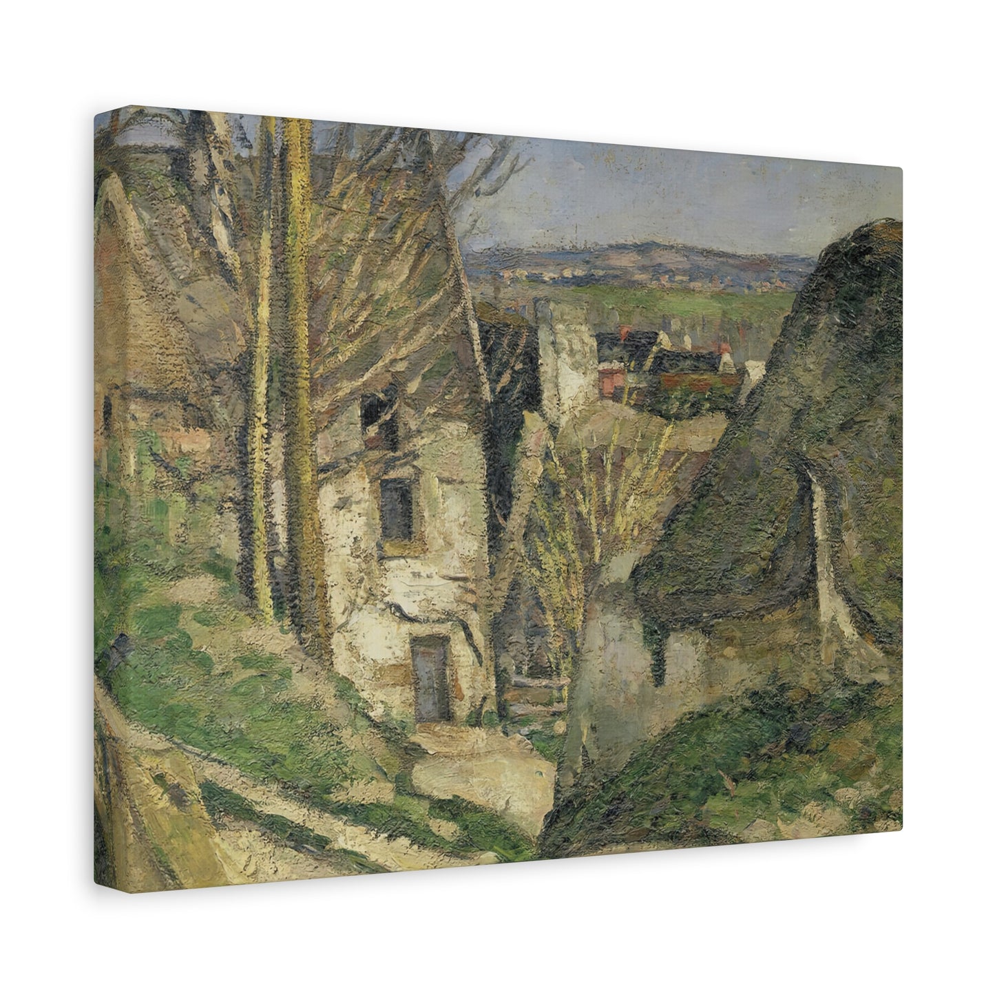 Cézanne, Paul - The House of the Hanged Man (1874) - Canvas Block, unframed