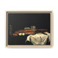 Cézanne, Paul - Still Life with Bread and Eggs (1865) - Matte Canvas, Framed