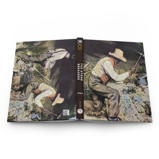 Courbet, Gustave - The Stone Breakers (1850) - Hardcover Journal Matte