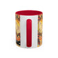 Filiger, Charles - Woman’s Head with Closed Eyes (1893) - Colorful Accent Mugs