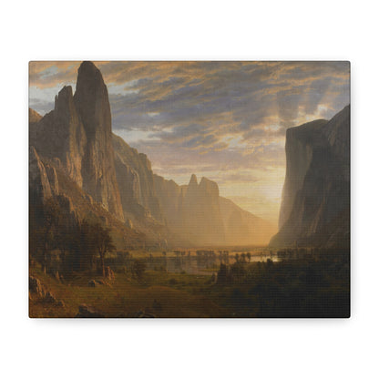 Bierstadt, Albert - Looking Down Yosemite Valley (1865) - Canvas Block, unframed