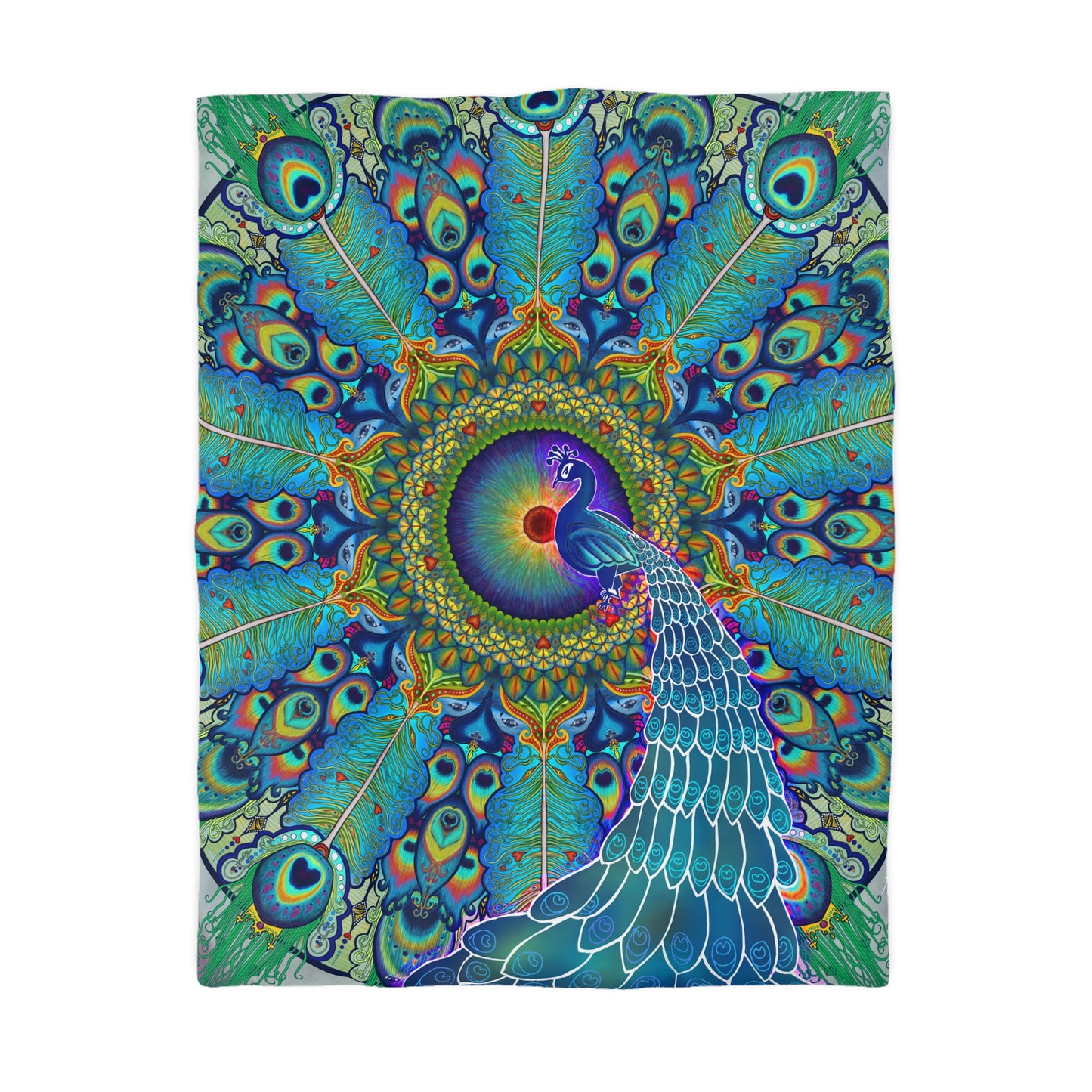 Melek Taus Mandala - Microfiber Duvet Cover
