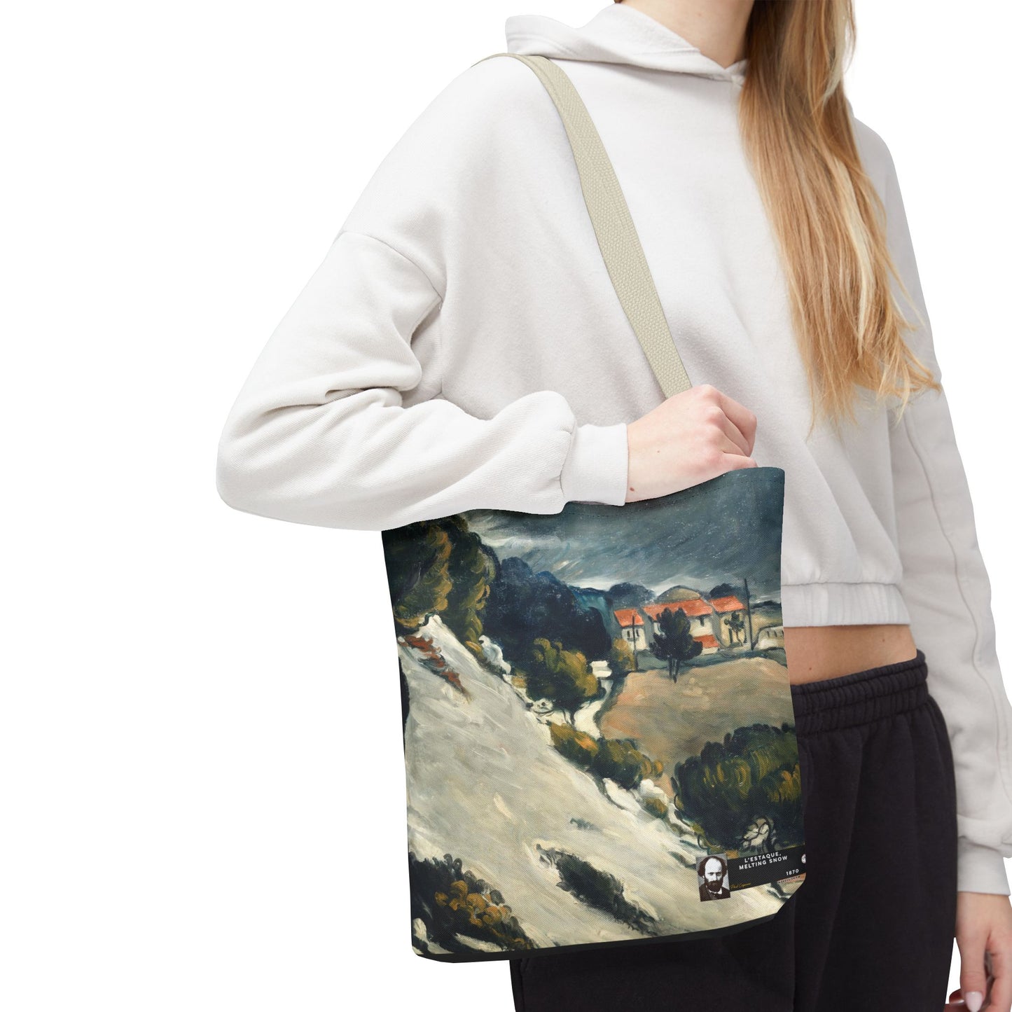 Cézanne, Paul - L’Estaque, Melting Snow (1870) - Tote Bag