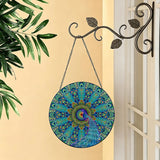Melek Taus Mandala - Stained Glass Suncatcher