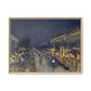 Pissarro, Camille - The Boulevard Montmartre At Night (1897) - Matte Canvas, Framed