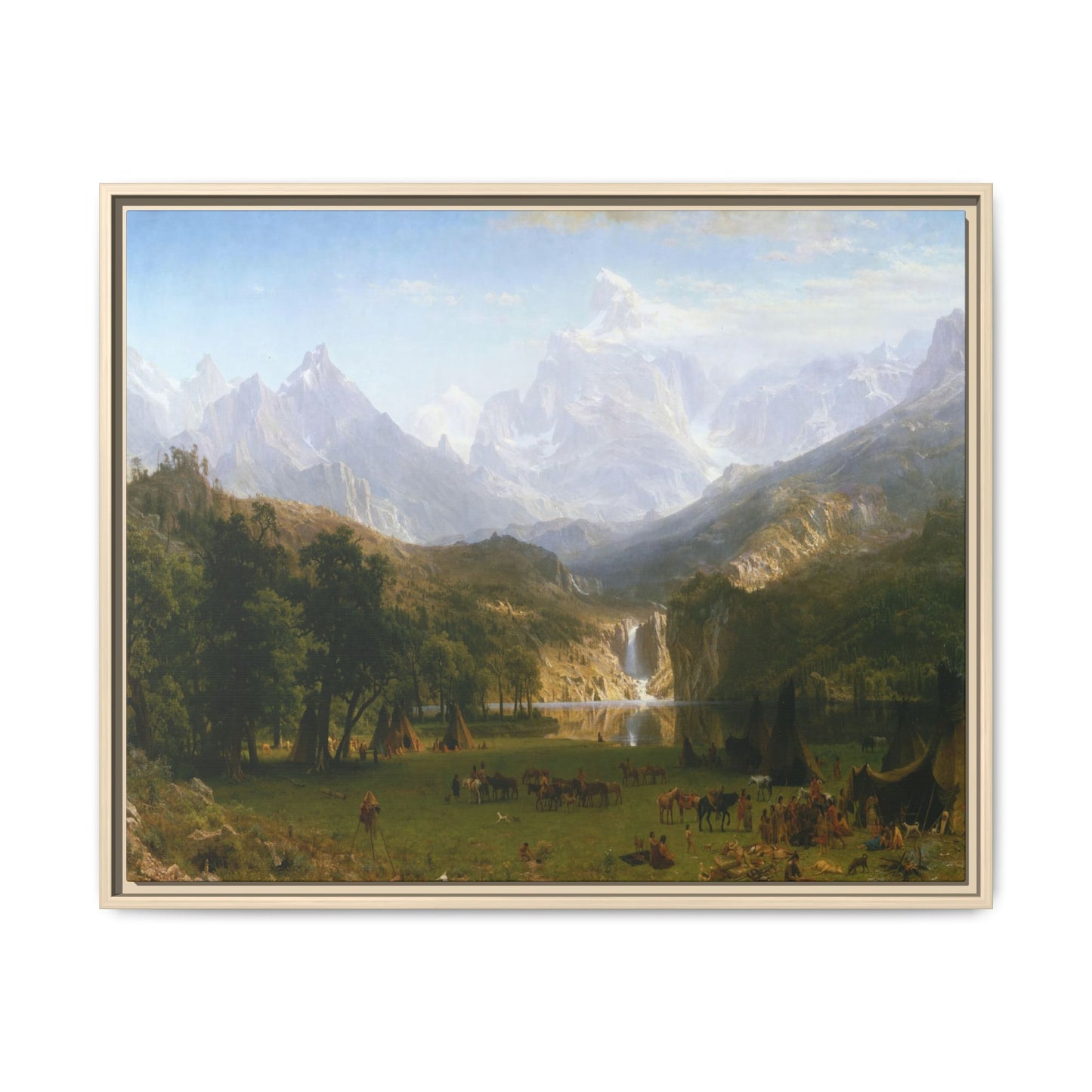 Bierstadt, Albert - The Rocky Mountains, Lander’s Peak (1863) - Matte Canvas, Framed