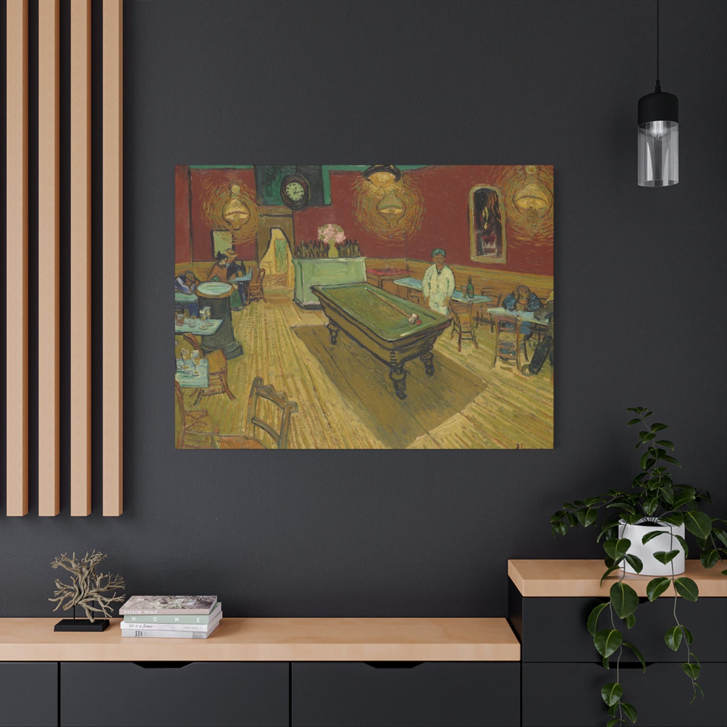 Van Gogh, Vincent - The Night Cafe (1888) - Canvas Block, unframed