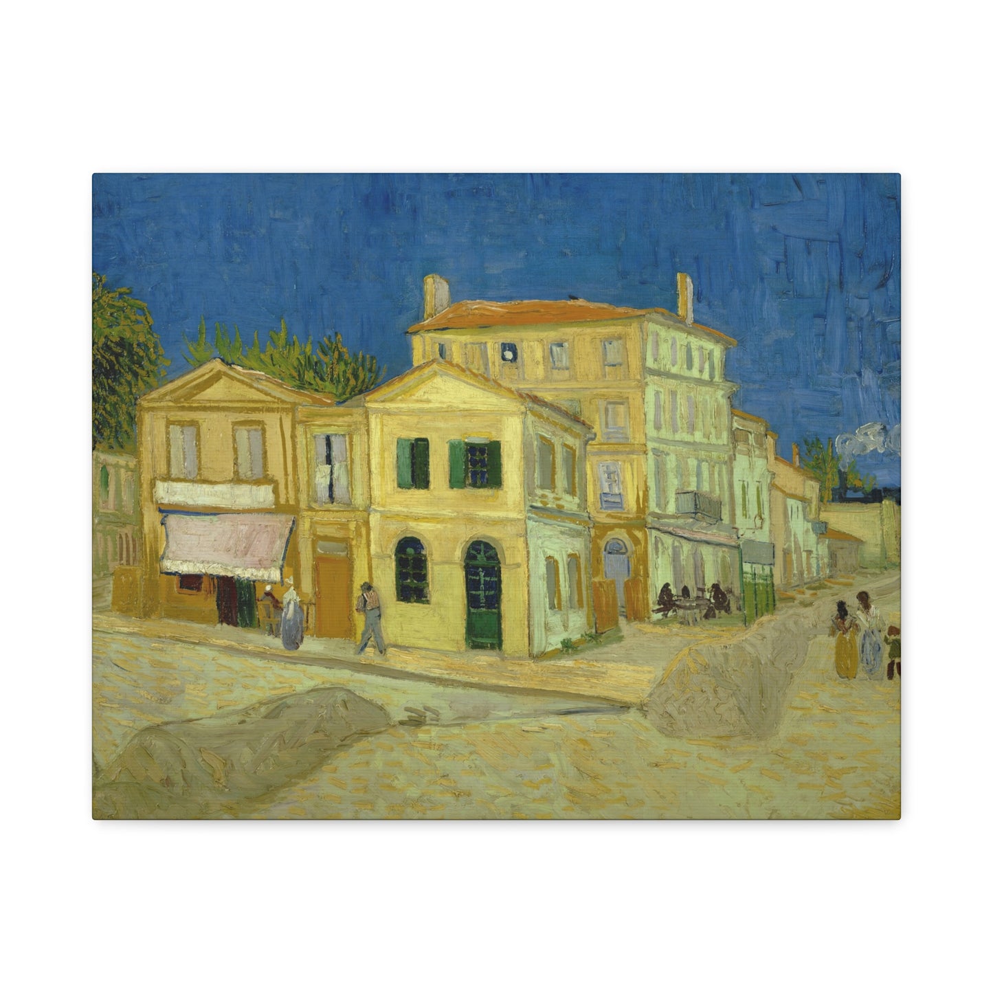Van Gogh, Vincent - The Yellow House (1888)- Canvas Block, unframed