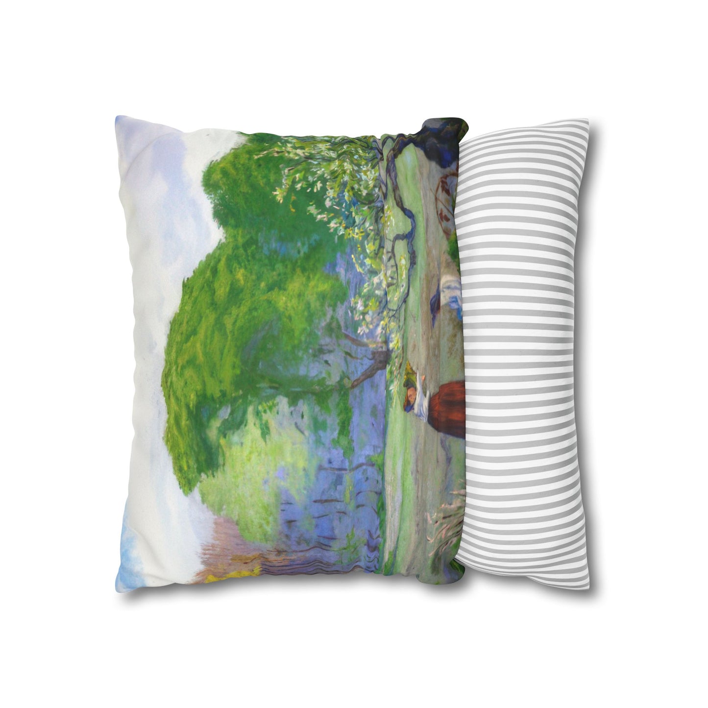 Ranson, Paul - Picking Flowers (1890) - Suede Square Pillowcase