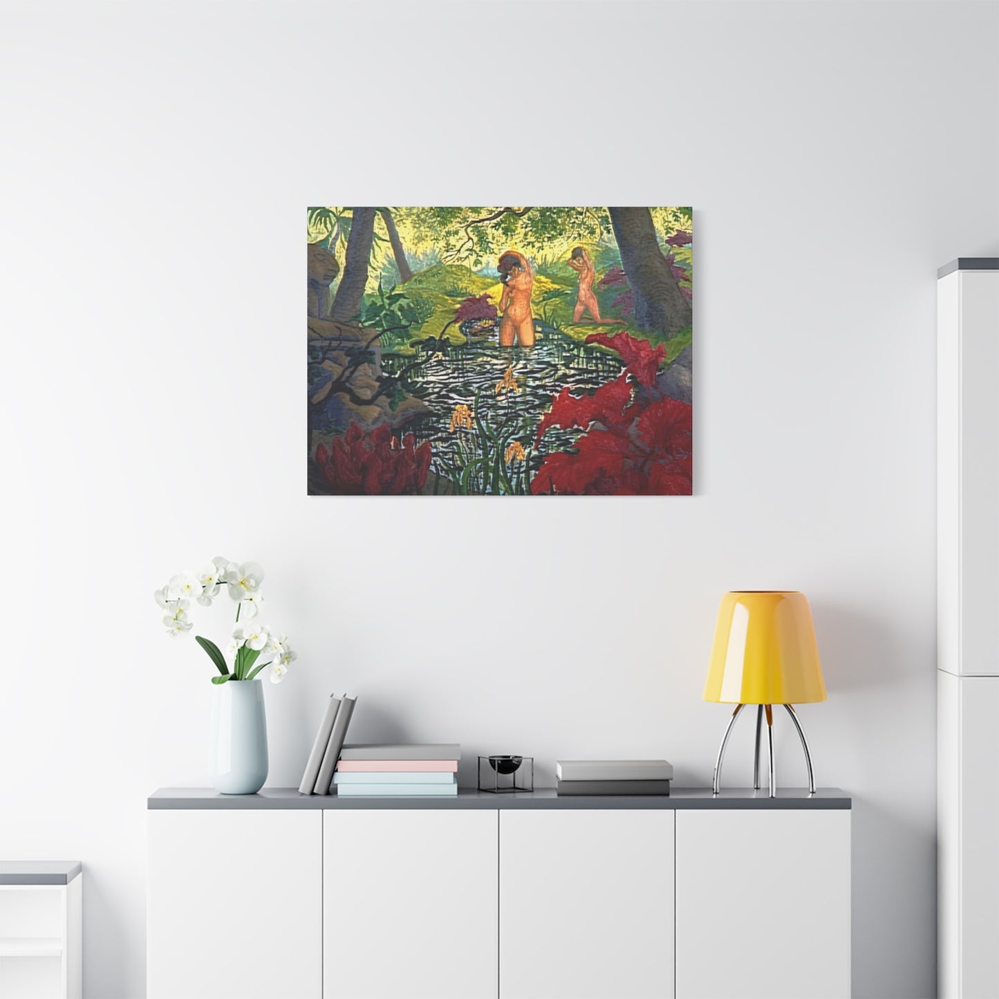 Ranson, Paul - The Lotus Bather (1906) - Canvas Block, unframed