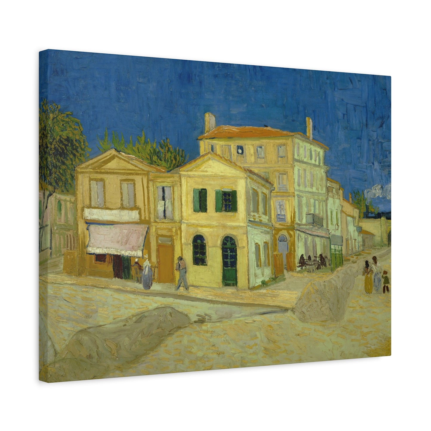 Van Gogh, Vincent - The Yellow House (1888)- Canvas Block, unframed