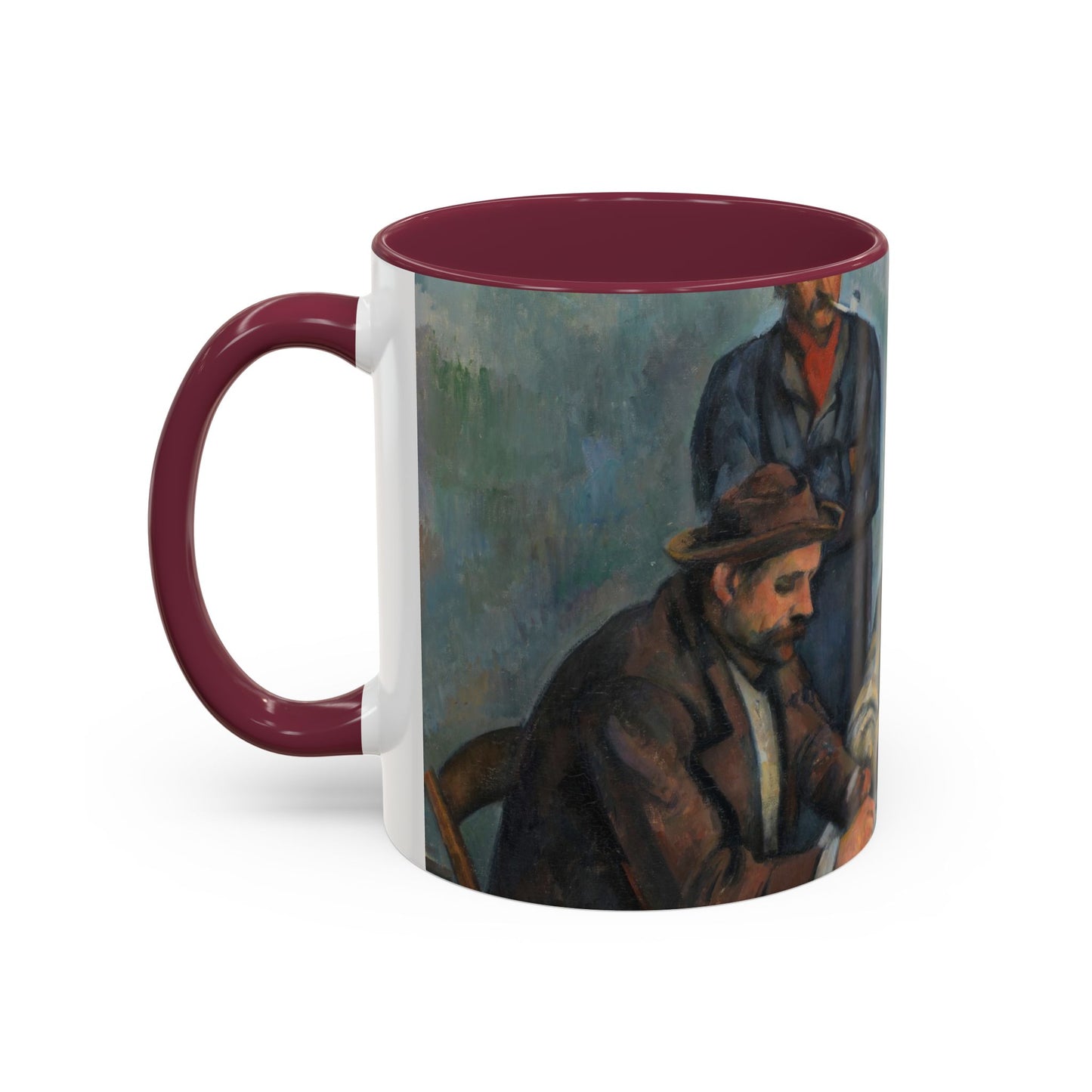 Cézanne, Paul - The Card Players (1892) - Colorful Accent Mugs