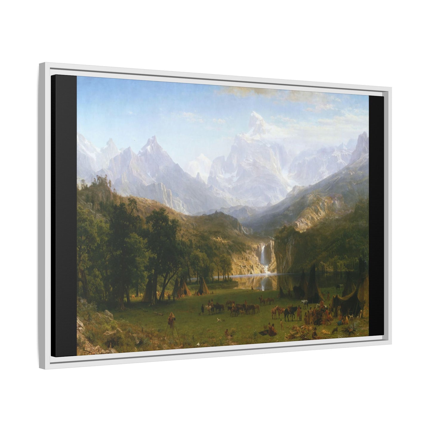 Bierstadt, Albert - The Rocky Mountains, Lander’s Peak (1863) - Matte Canvas, Framed