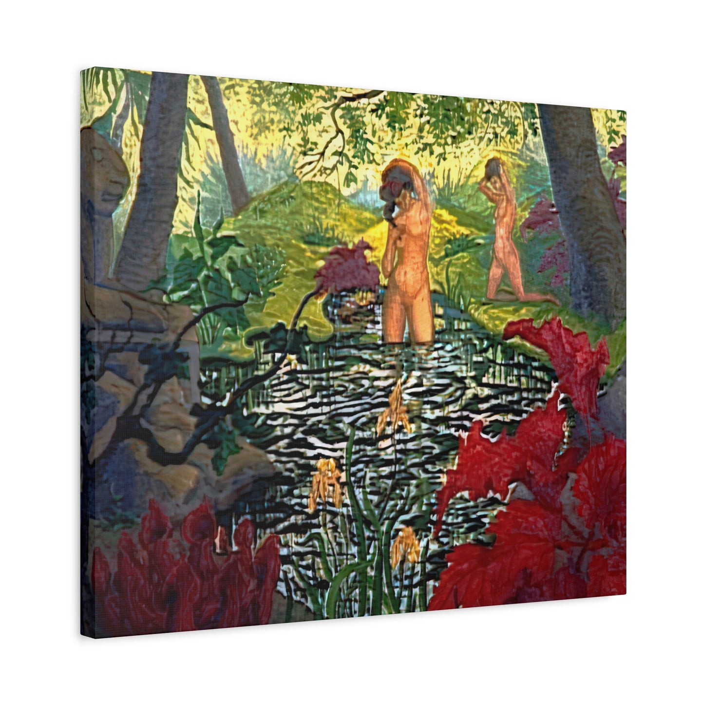 Ranson, Paul - The Lotus Bather (1906) - Canvas Block, unframed