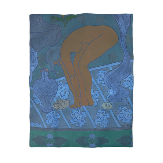 Ranson, Paul - The Blue Bather (1891) - Microfiber Duvet Cover