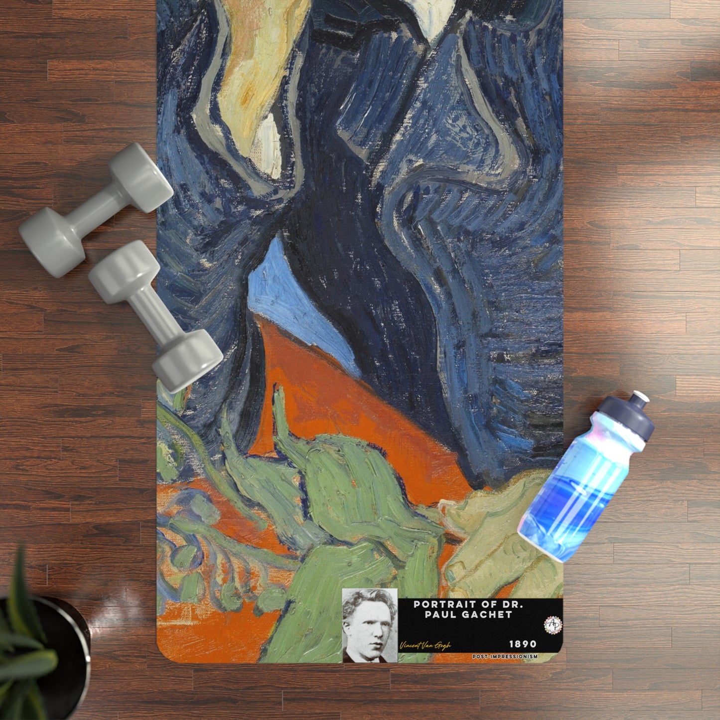 Van Gogh, Vincent - Portrait of Dr. Paul Gachet (1890) - Rubber Yoga Mat