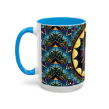 Obsidian Grandmothers Mandala - Colorful Accent Mugs