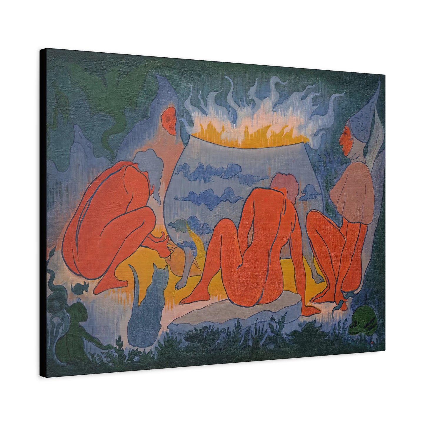 Ranson, Paul - Witches Around the Fire (1891) - Canvas Block, unframed