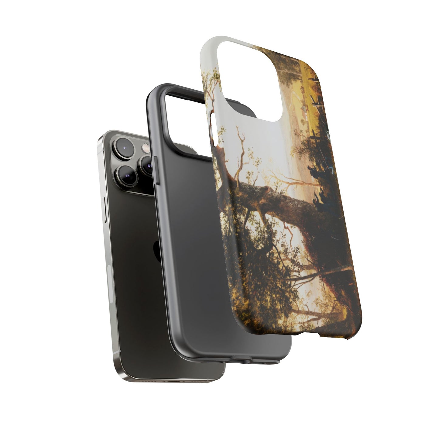 Bierstadt, Albert -  Guerrilla Warfare (1861) - Tough Phone Cases