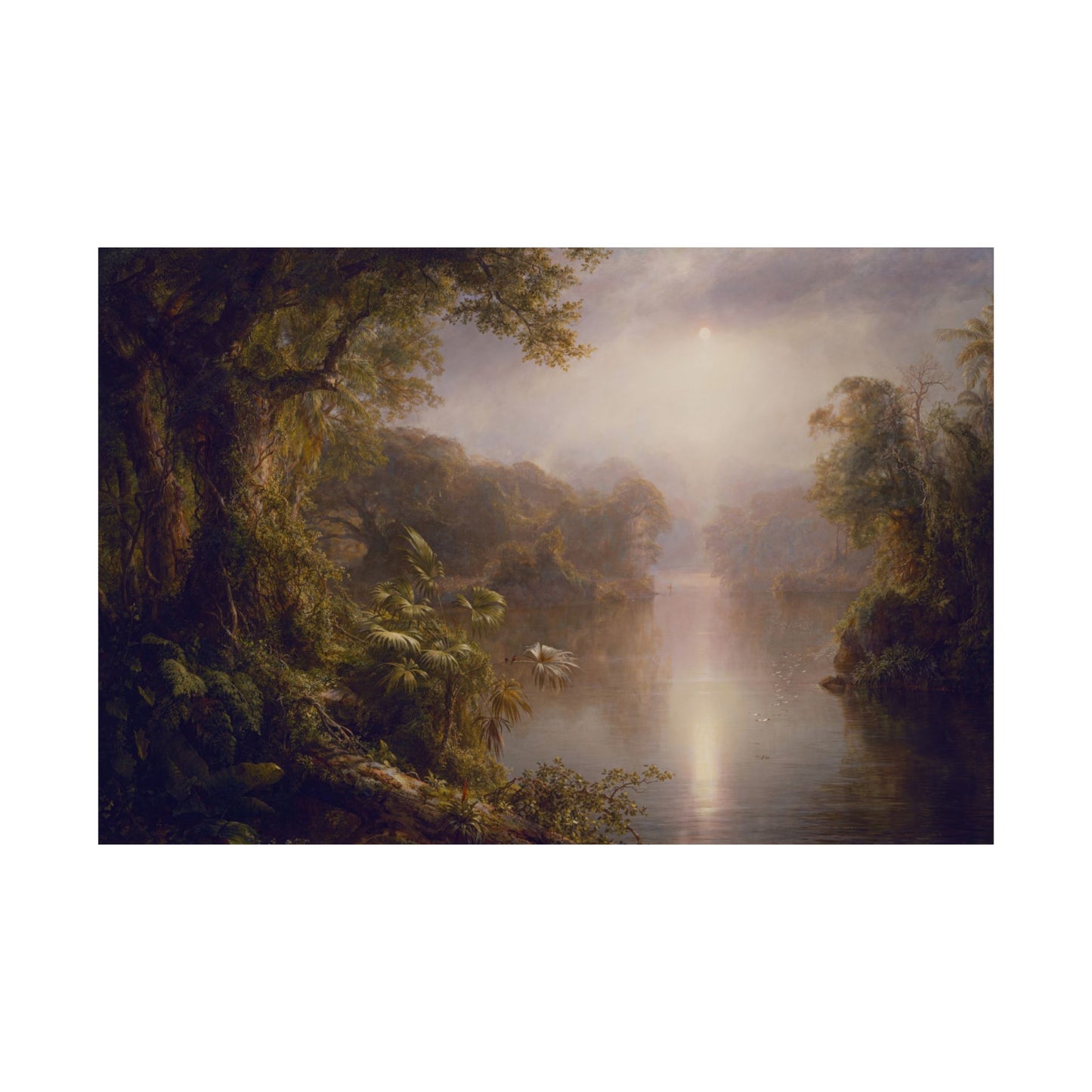 Church, Frederic Edwin - Morning in the Tropics -  Later version  (1877) - Satin Posters