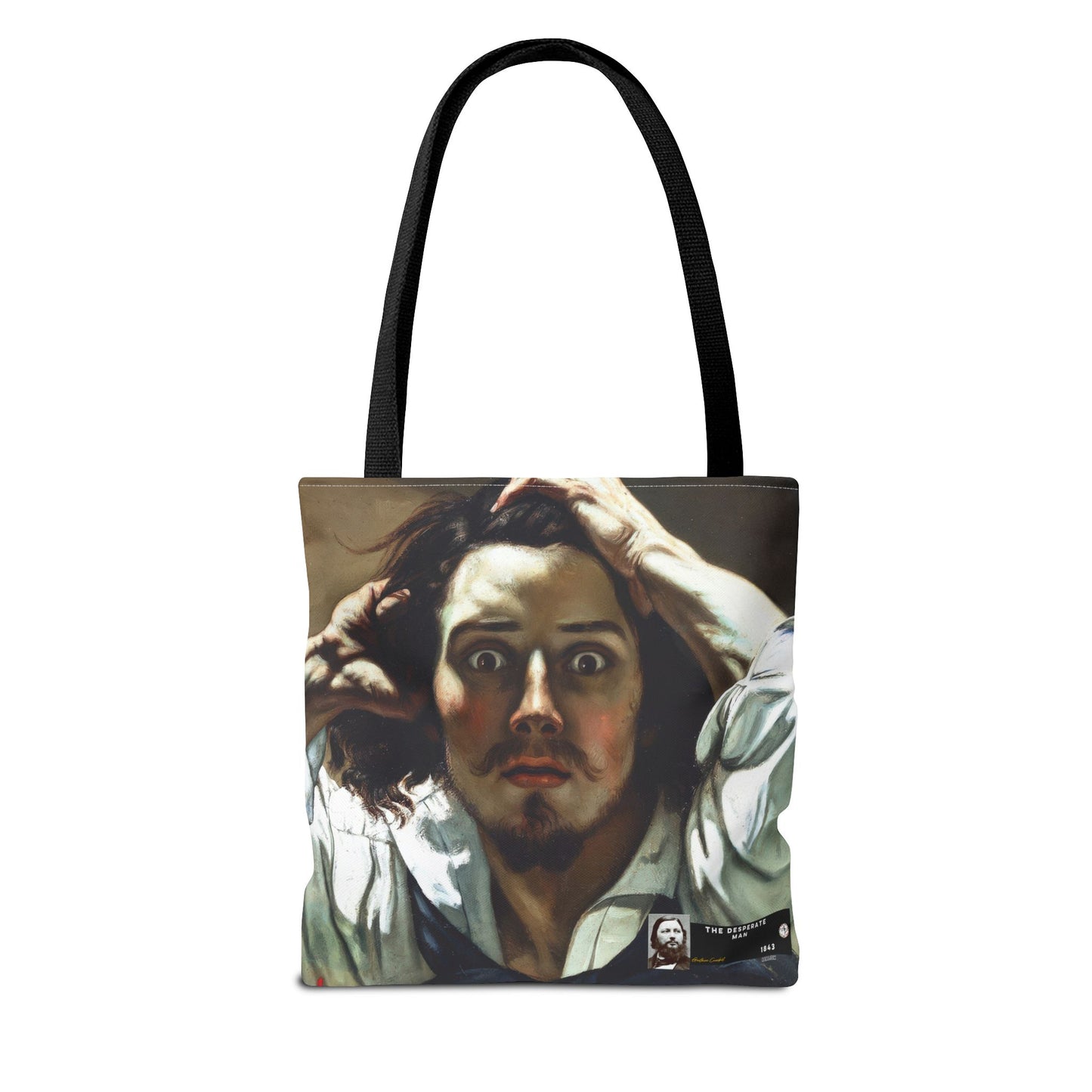 Courbet, Gustave - The Desperate Man (1843) - Tote Bag