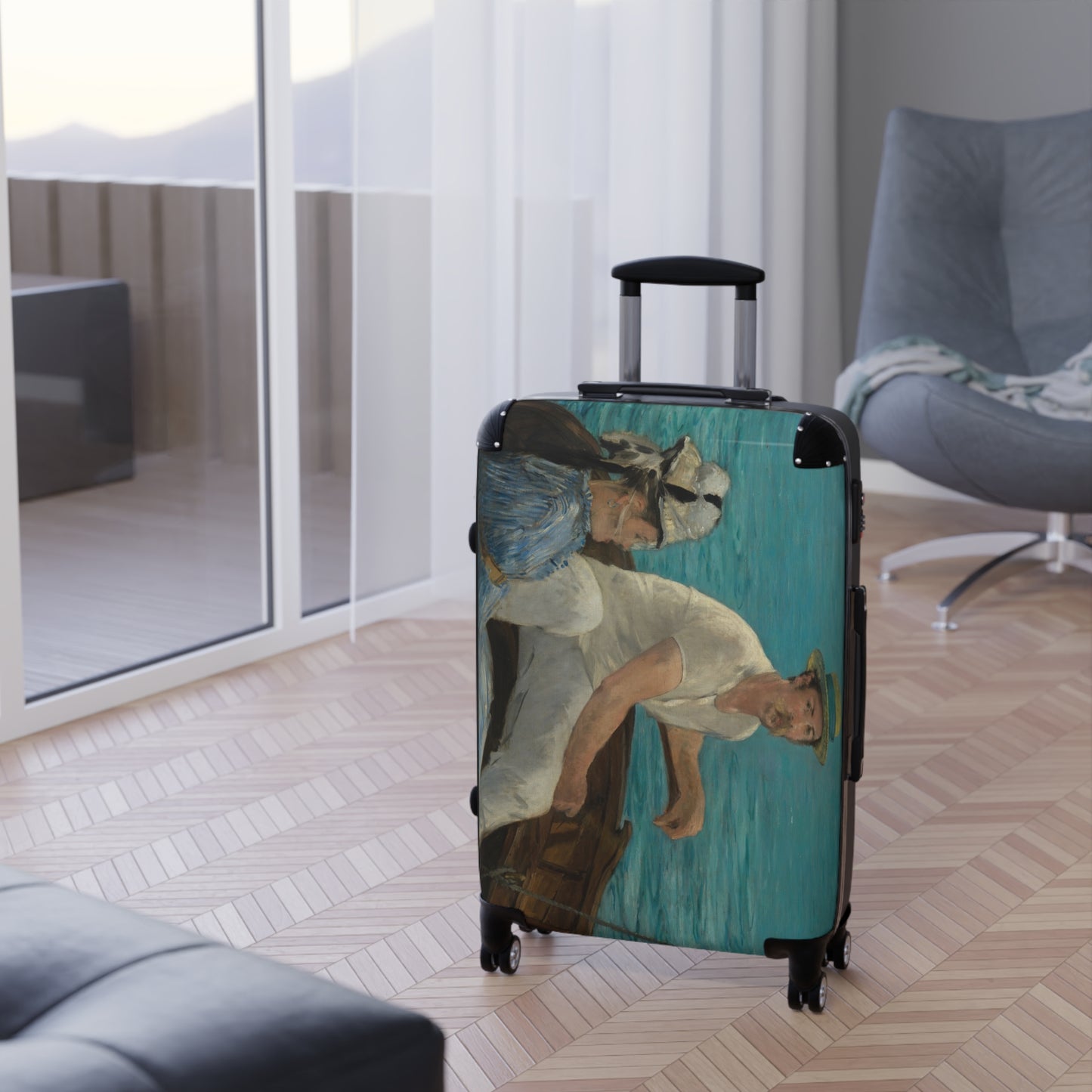 Manet, Édouard - Boating (1874) - Suitcase