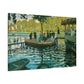 Monet, Claude - La Grenouillere (1869) - Canvas Block, unframed