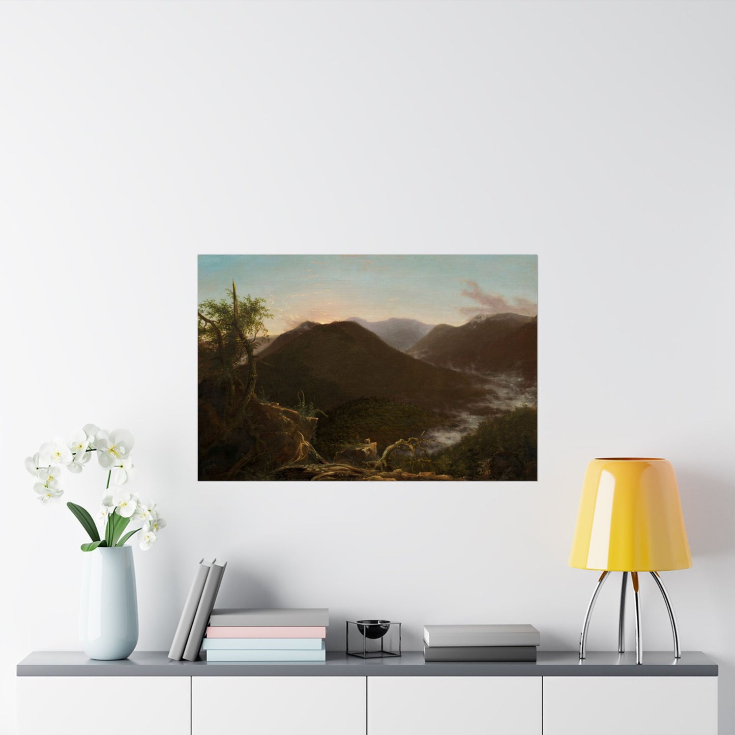Cole. Thomas - Sunrise in the Catskills (1826) - Satin Posters
