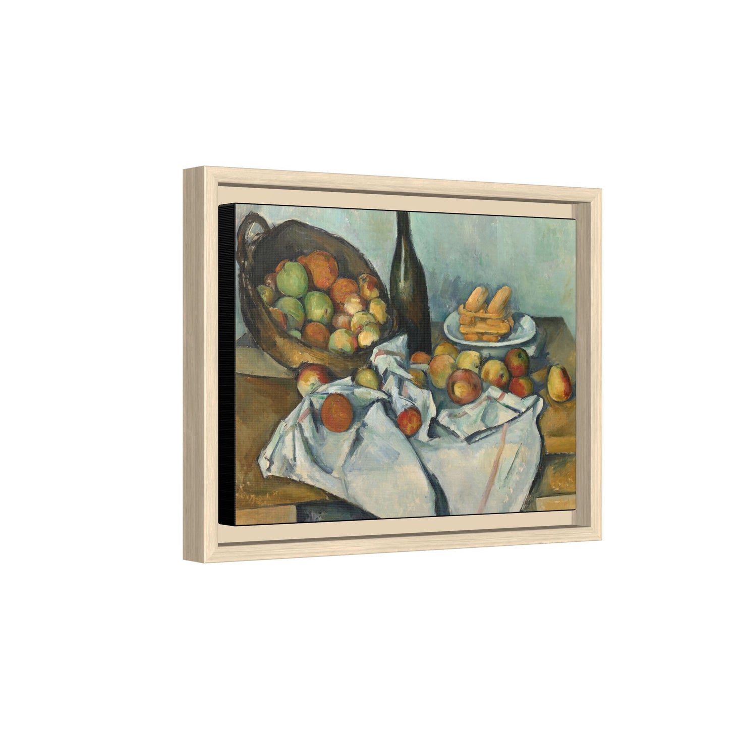 Cézanne, Paul - Basket of Apples (1893) - Matte Canvas, Framed