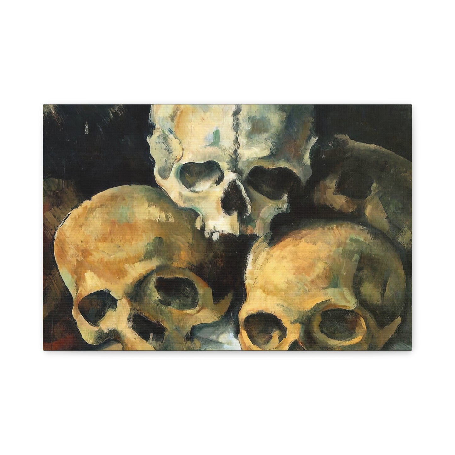 Cézanne, Paul - Pyramid of Skulls (1901) - Canvas Block, unframed