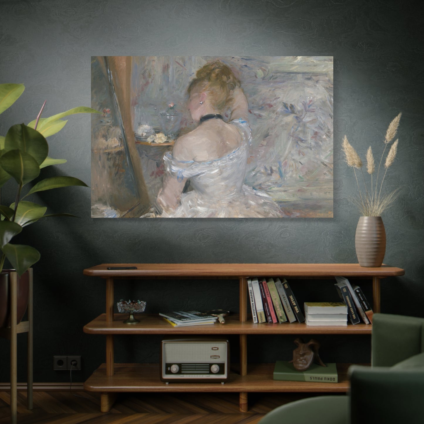 Morisot, Berthe - Woman at Her Toilette (1880) - Canvas Block, unframed