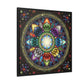 Mystic Jewel Mandala - Framed Matte Canvas