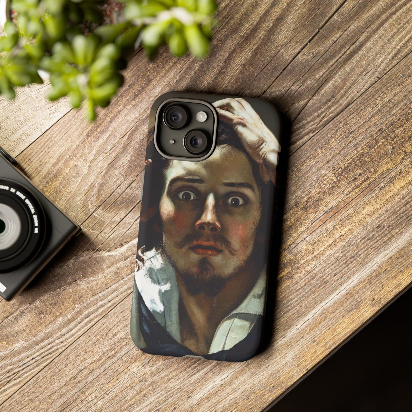 Courbet, Gustave - The Desperate Man (1843) - Tough Phone Cases