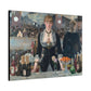 Manet, Édouard - A Bar at the Folies-Bergère (1880) - Canvas Block, unframed