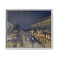 Pissarro, Camille - The Boulevard Montmartre At Night (1897) - Matte Canvas, Framed