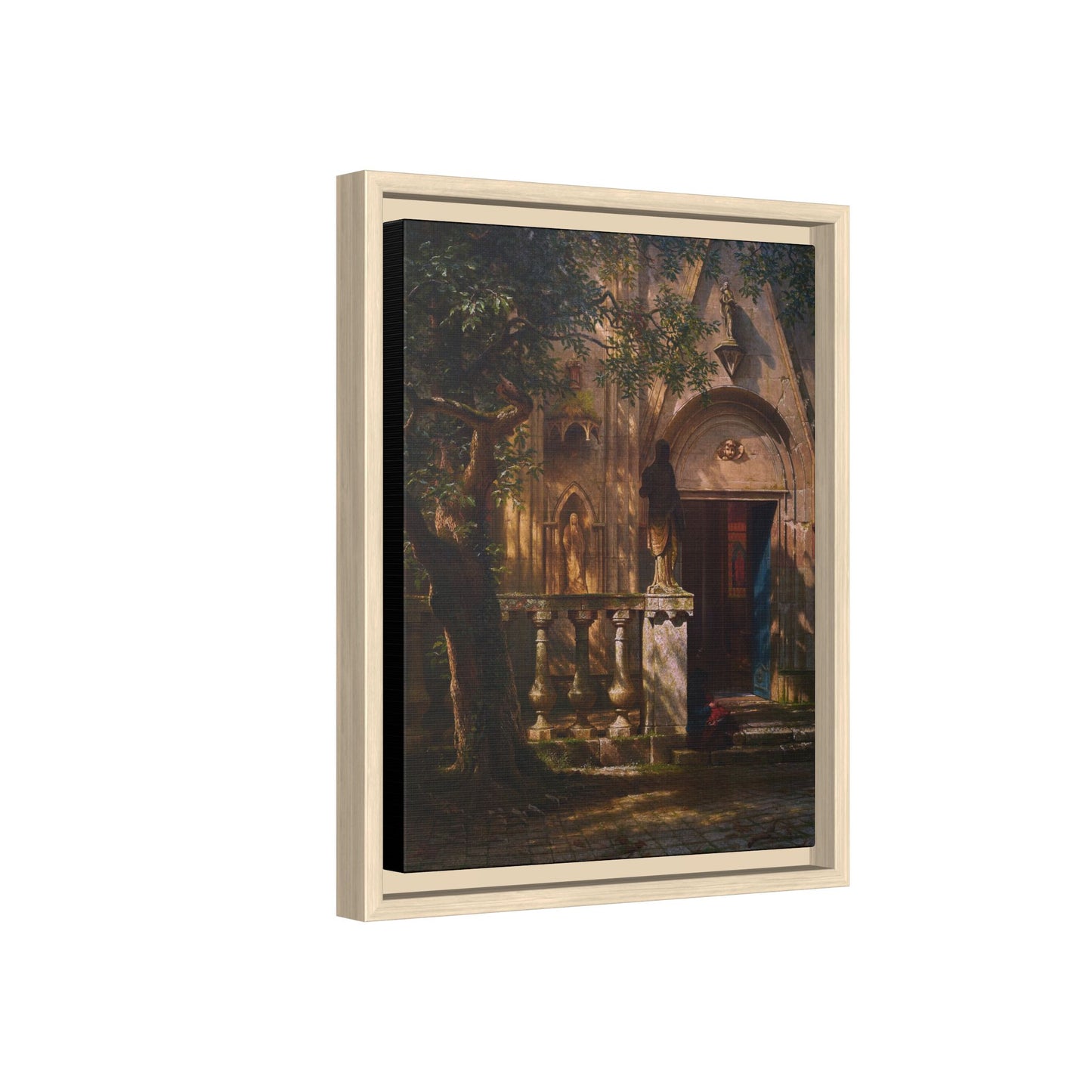 Bierstadt, Albert - Sunlight and Shadow  (1854) - Matte Canvas, Framed