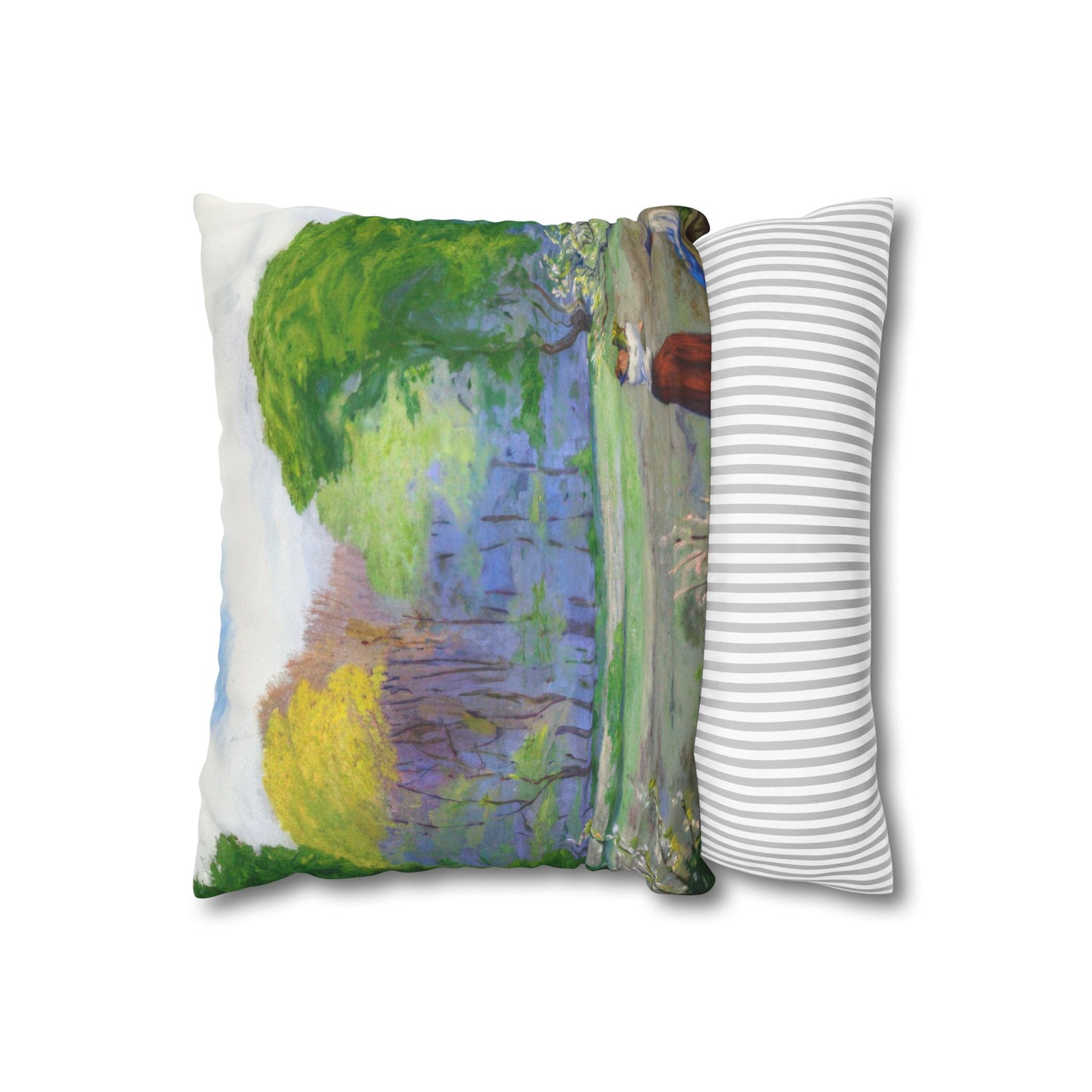 Ranson, Paul - Picking Flowers (1890) - Suede Square Pillowcase