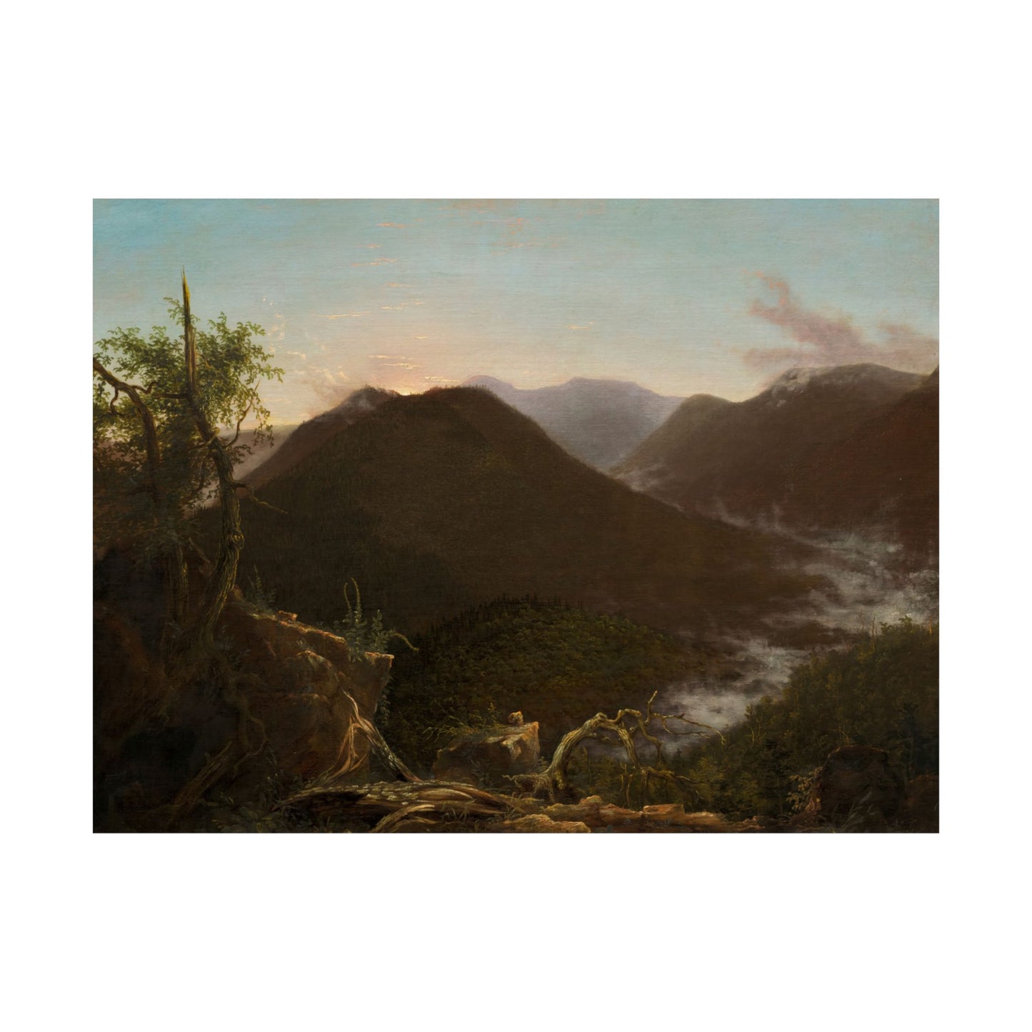 Cole. Thomas - Sunrise in the Catskills (1826) - Satin Posters