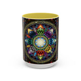 Mystic Jewel Mandala - Colorful Accent Mugs