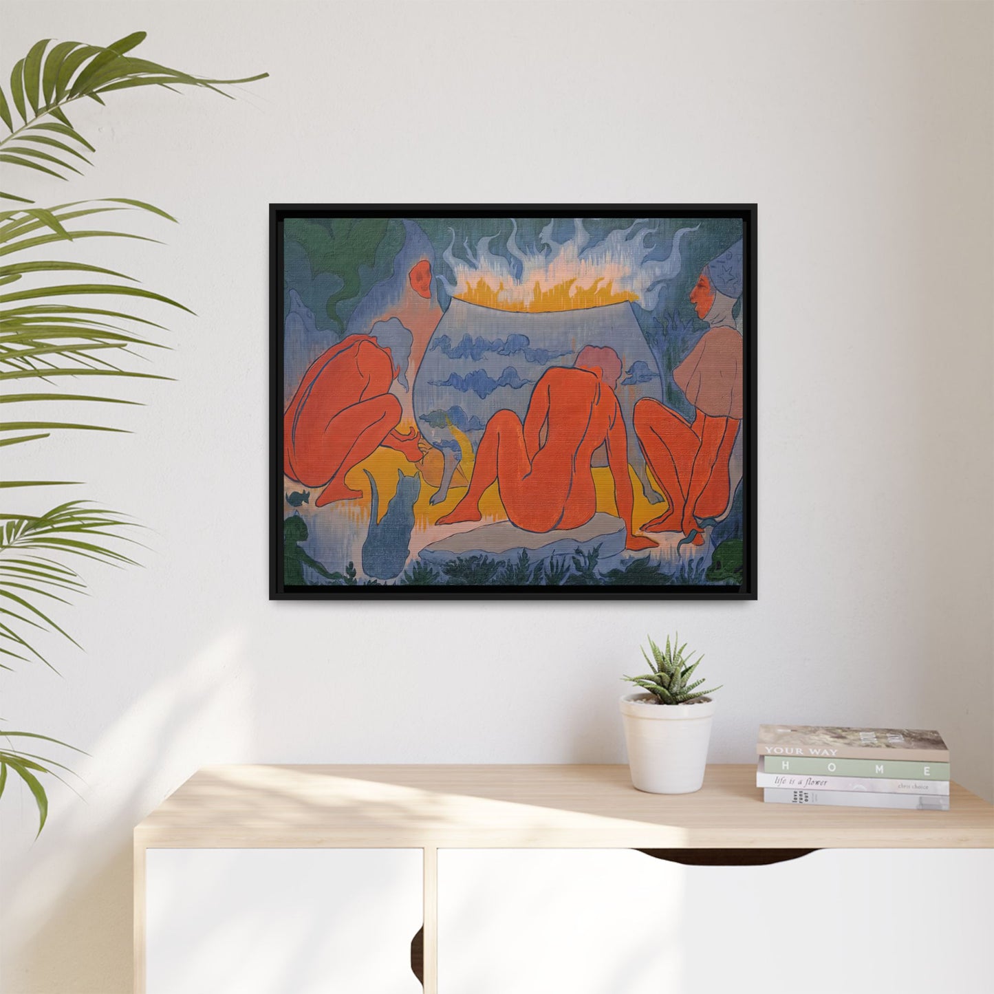 Ranson, Paul - Witches Around the Fire (1891) - Matte Canvas, Framed