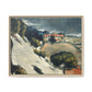Cézanne, Paul - L’Estaque, Melting Snow (1870) - Matte Canvas, Framed