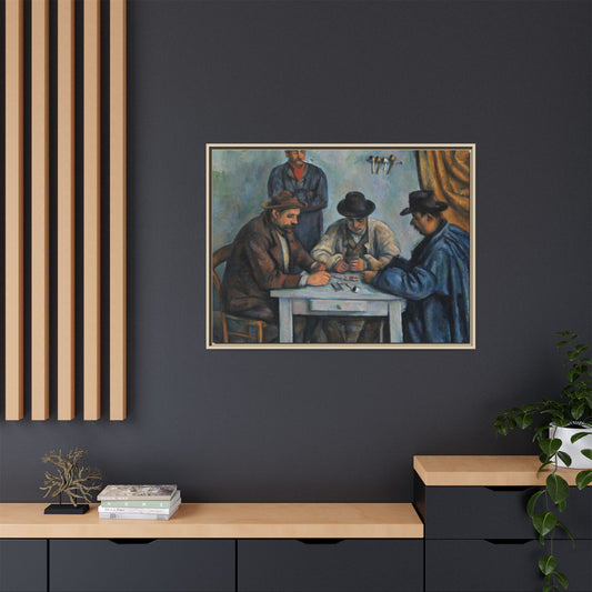Cézanne, Paul - The Card Players (1892) - Matte Canvas, Framed