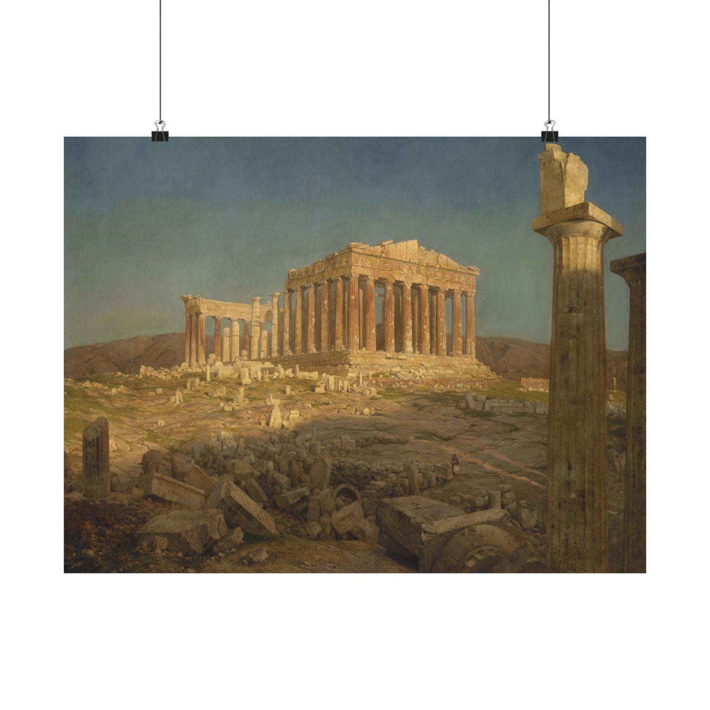 Church, Frederic Edwin - The Parthenon  (1871) - Satin Posters
