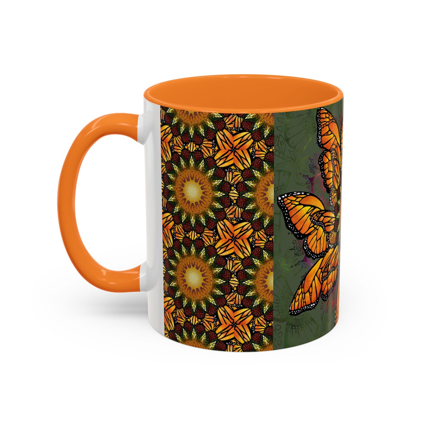 Pacio, Adam - Monarch Butterfly Mandala - Colorful Accent Mugs