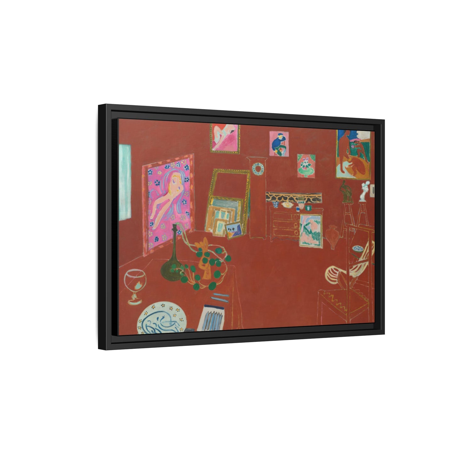 Matisse, Henri - The Red Studio (1911) - Matte Canvas, Framed