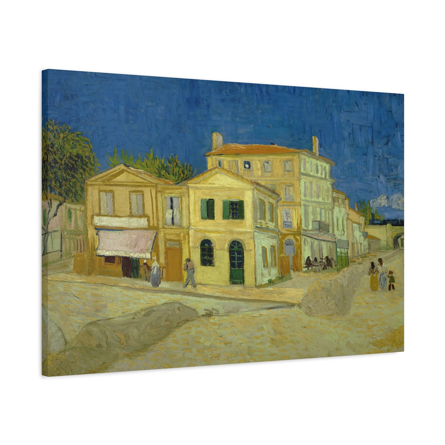 Van Gogh, Vincent - The Yellow House (1888)- Canvas Block, unframed