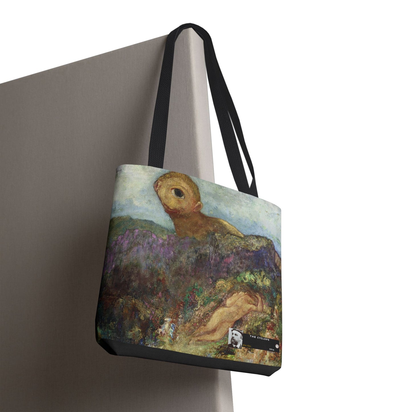 Redon, Odilon - The Cyclops (1914) - Tote Bag